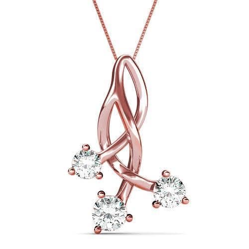 0.25 CT Round Cut Diamonds - Diamond Pendant