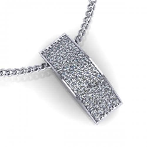 0.25 CT Round Cut Diamonds - Diamond Pendant - Primestyle.com