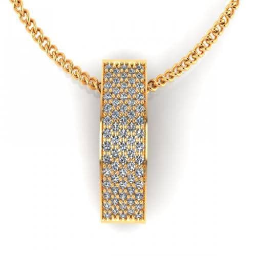 0.25 CT Round Cut Diamonds - Diamond Pendant - Primestyle.com