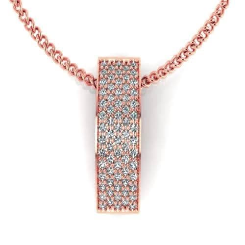 0.25 CT Round Cut Diamonds - Diamond Pendant - Primestyle.com