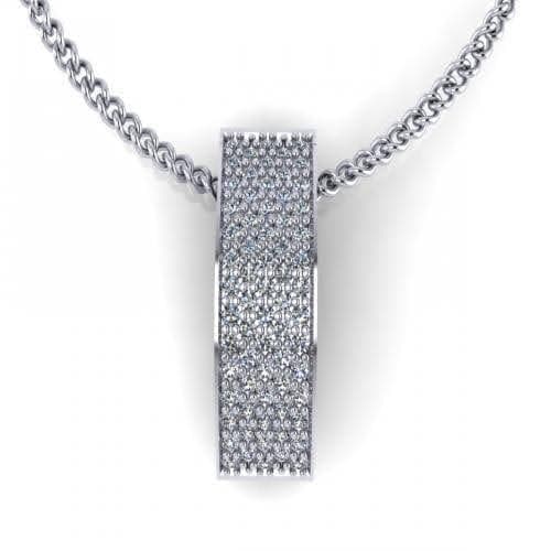 0.25 CT Round Cut Diamonds - Diamond Pendant - Primestyle.com