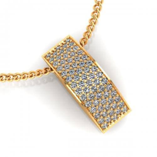 0.25 CT Round Cut Diamonds - Diamond Pendant - Primestyle.com