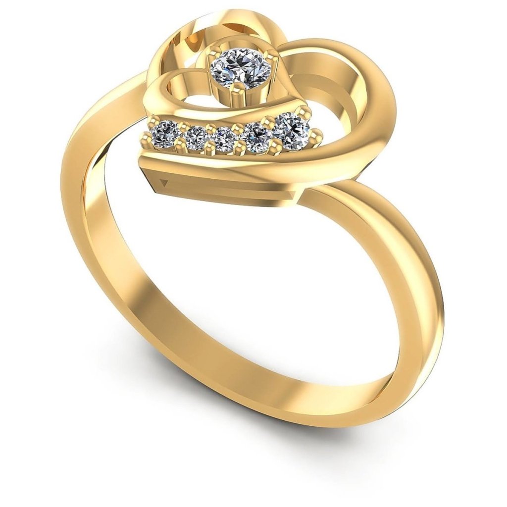 0.25 CT Round Cut Natural Diamonds - Fashion Rings