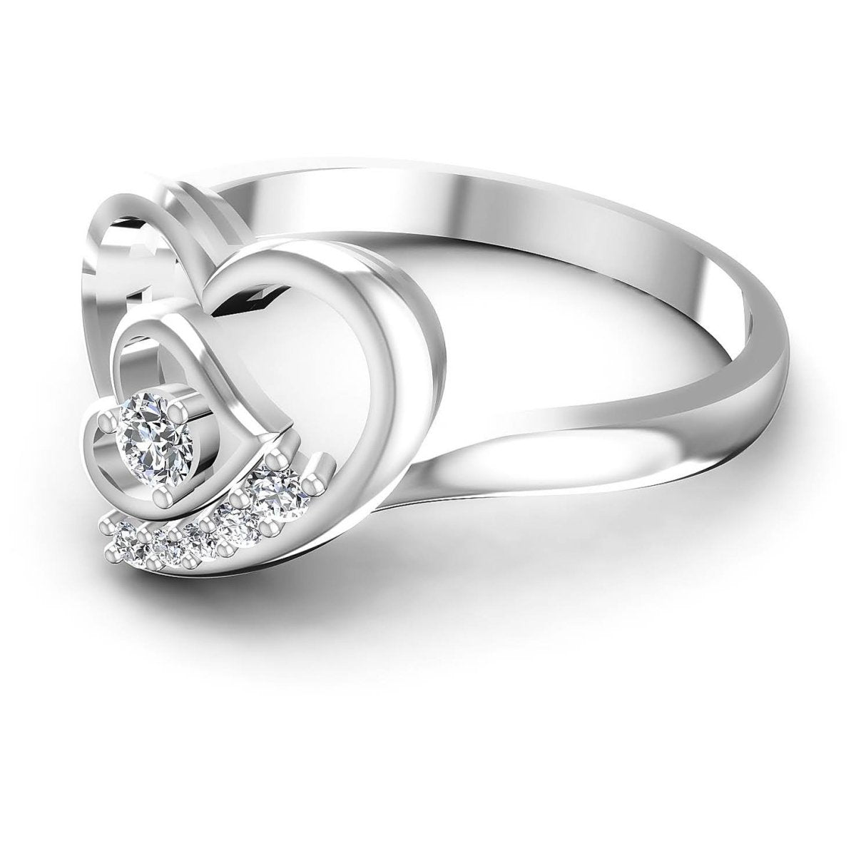 0.25 CT Round Cut Natural Diamonds - Fashion Rings