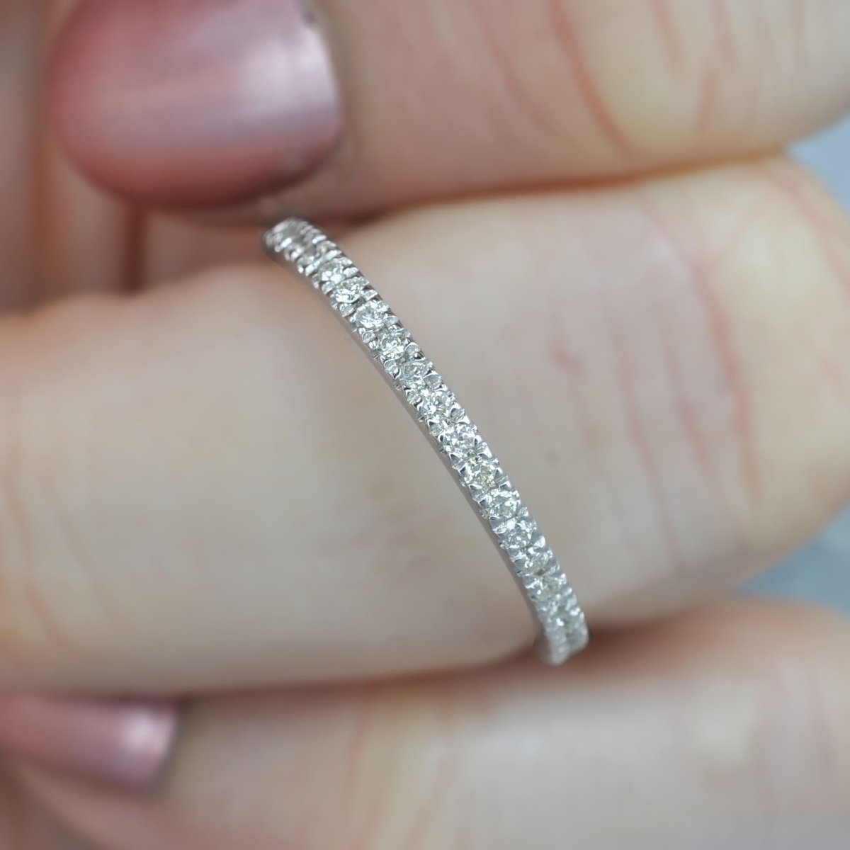 0.25 CT Round Cut Diamonds - Wedding Band - Primestyle.com