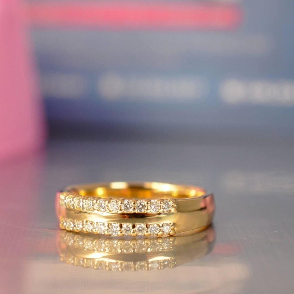 0.25 CT Round Cut Natural Diamonds - Wedding Band - Primestyle.com