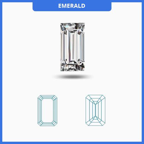 0.25CT I-J/VS Emerald Cut Diamond MDL