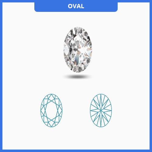 0.25CT I-J/VS Oval Cut Diamond MDL