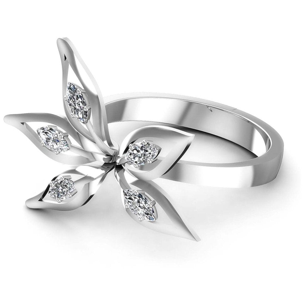 0.30 CT Marquise Cut Natural Diamonds - Fashion Rings