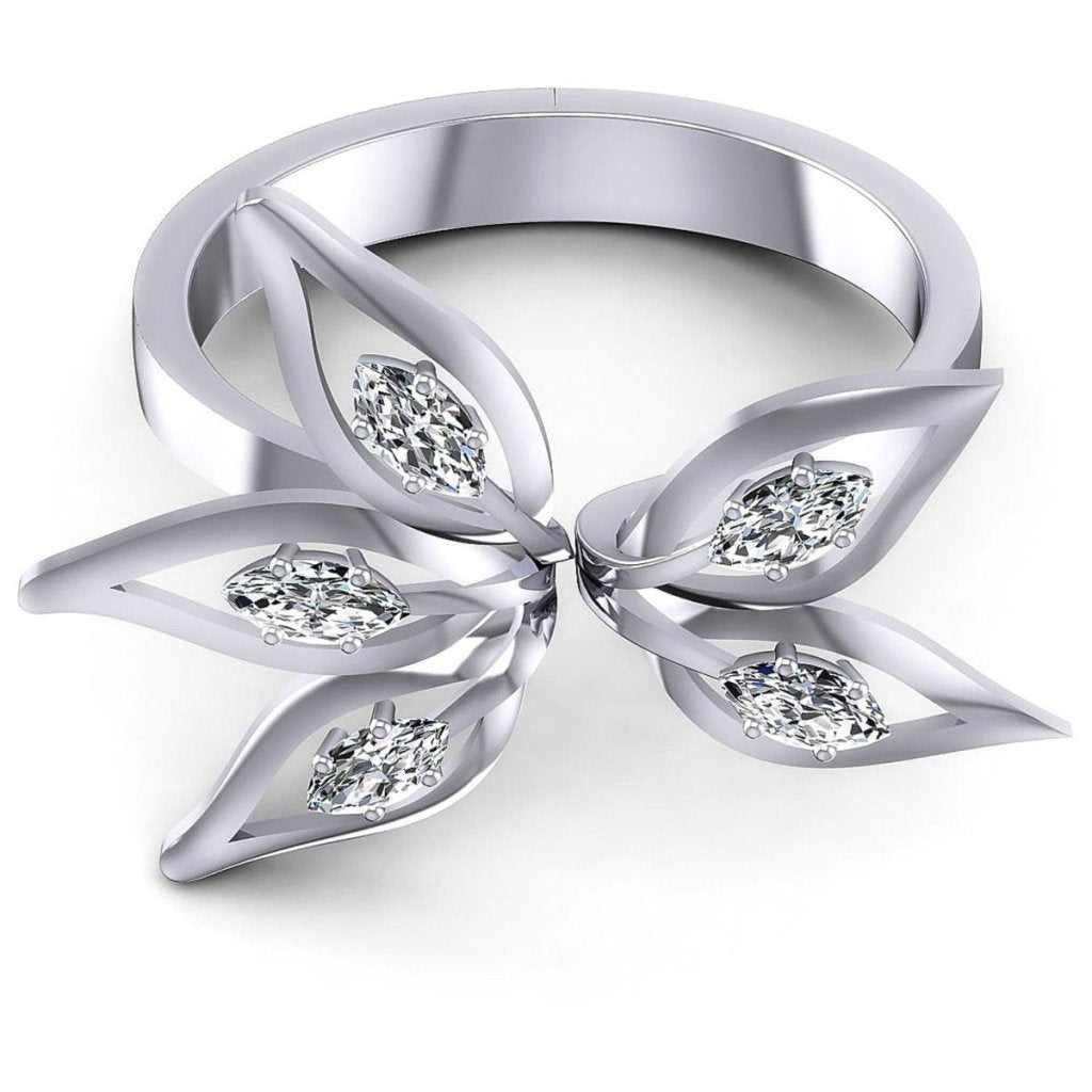 0.30 CT Marquise Cut Natural Diamonds - Fashion Rings