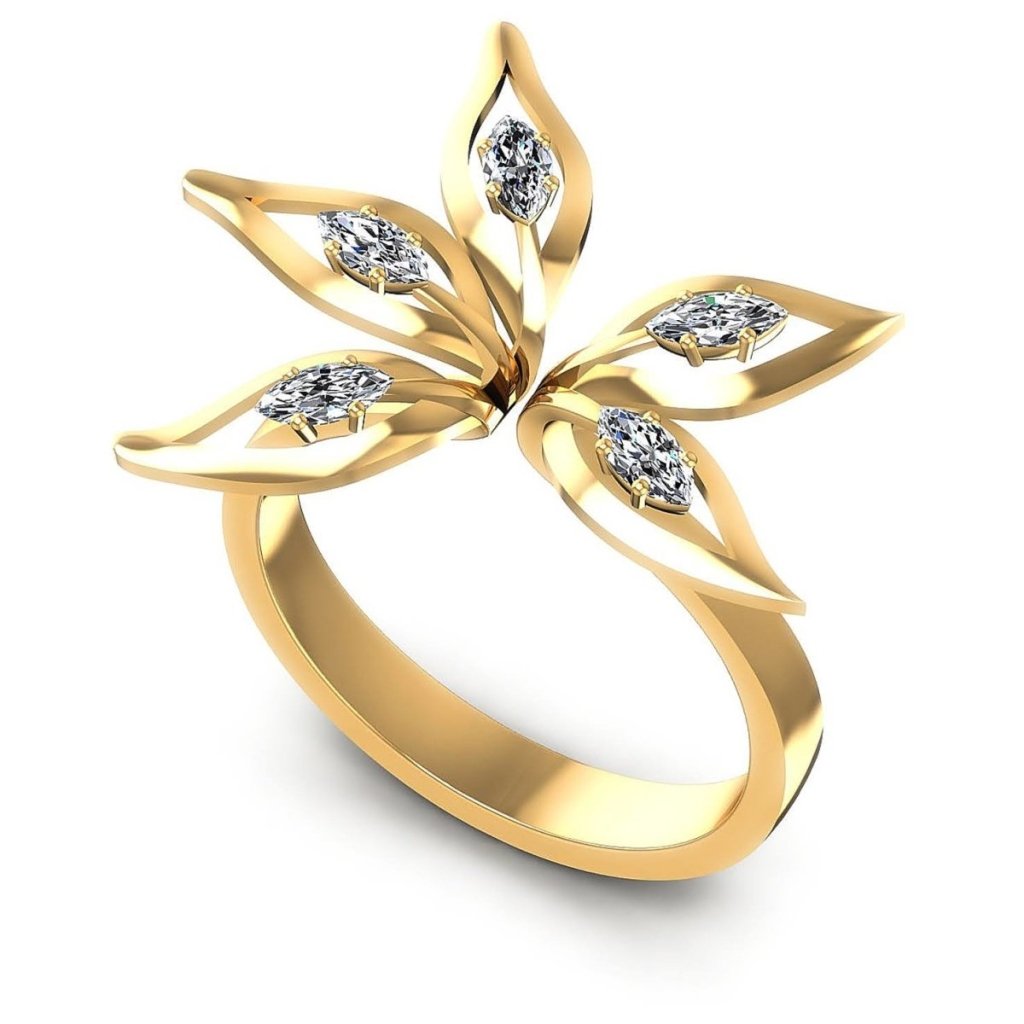 0.30 CT Marquise Cut Natural Diamonds - Fashion Rings - Primestyle.com