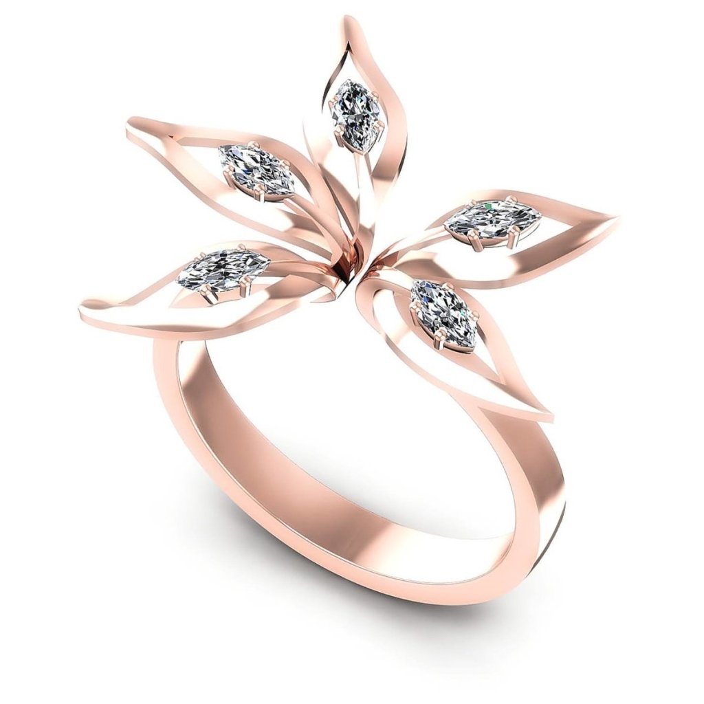 0.30 CT Marquise Cut Natural Diamonds - Fashion Rings - Primestyle.com