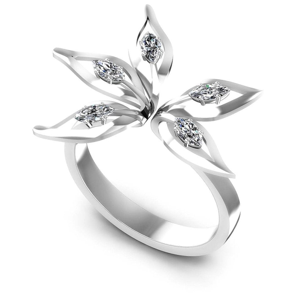 0.30 CT Marquise Cut Natural Diamonds - Fashion Rings - Primestyle.com