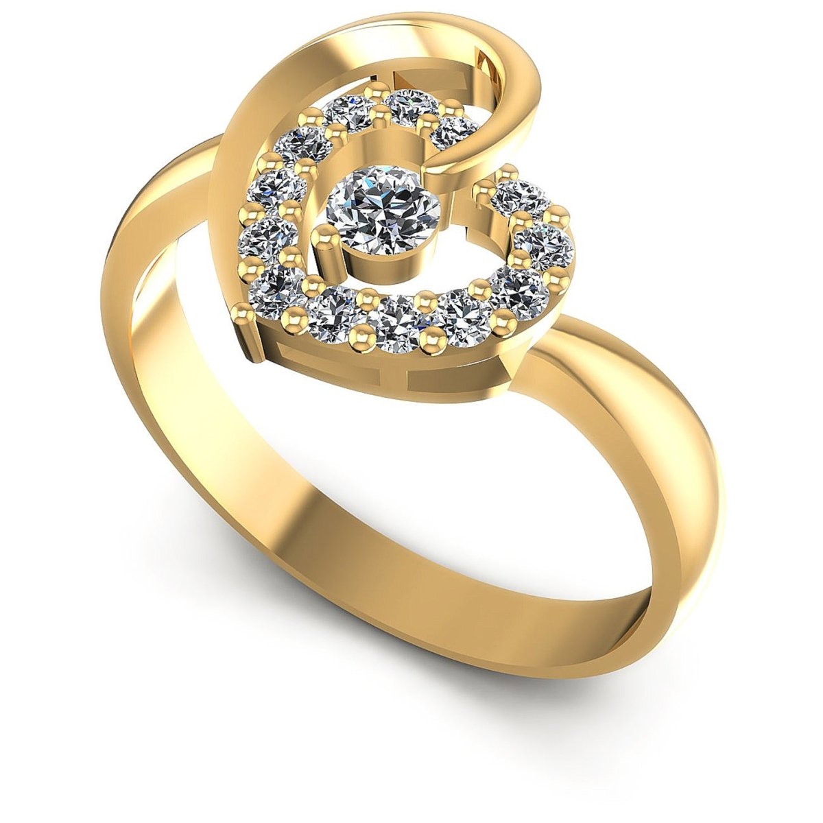 0.30 CT Round Cut Diamonds - Fashion Ring - Primestyle.com