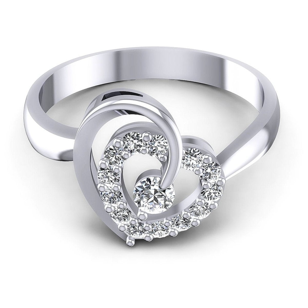 0.30 CT Round Cut Diamonds - Fashion Ring - Primestyle.com