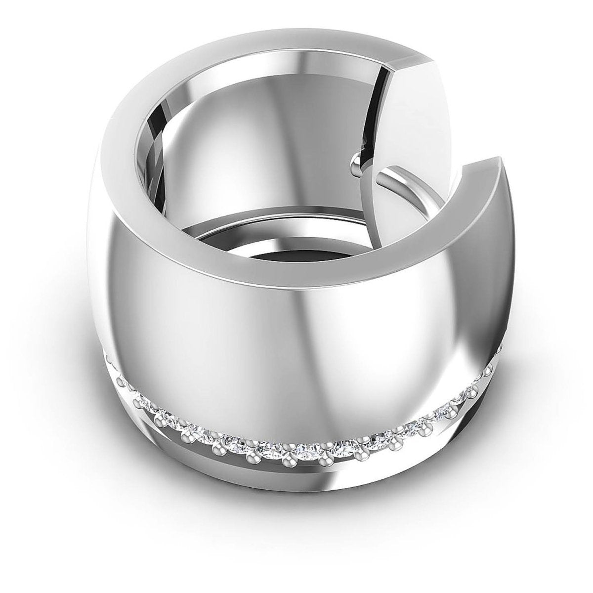 0.30 CT Round Cut Diamonds - Hoop & Drop Earrings - Primestyle.com