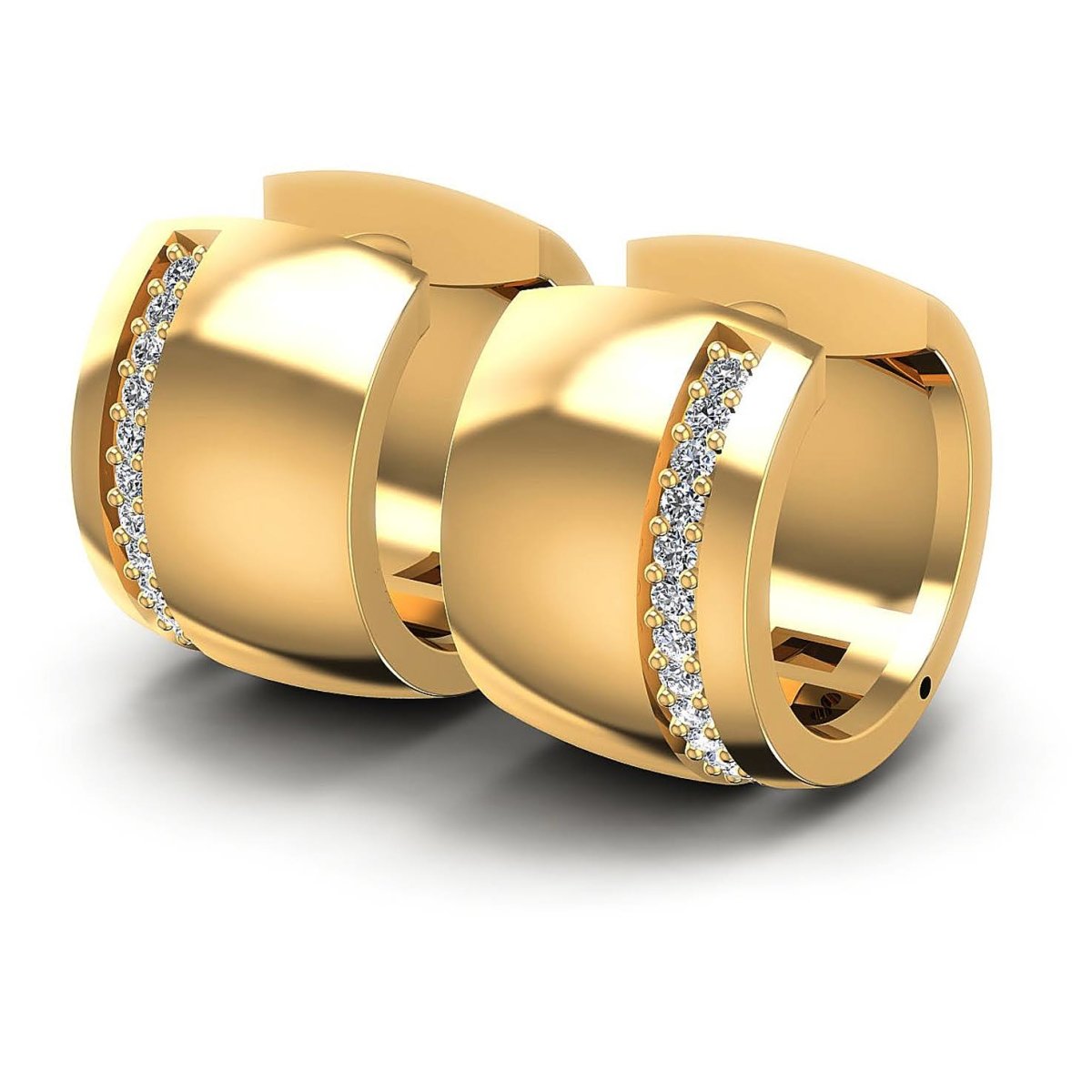 0.30 CT Round Cut Diamonds - Hoop & Drop Earrings - Primestyle.com