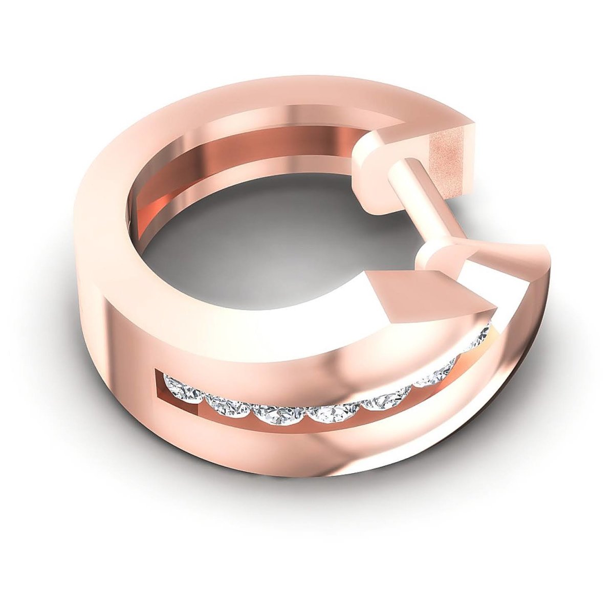 0.30 CT Round Cut Diamonds - Hoop & Drop Earrings - Primestyle.com