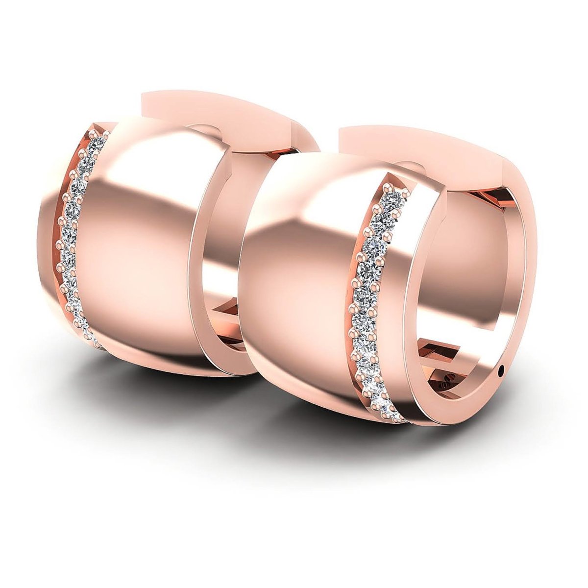0.30 CT Round Cut Diamonds - Hoop & Drop Earrings - Primestyle.com