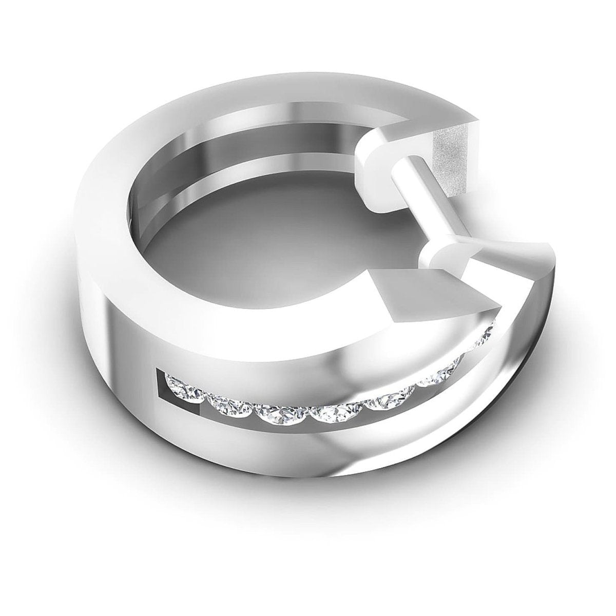 0.30 CT Round Cut Diamonds - Hoop & Drop Earrings - Primestyle.com