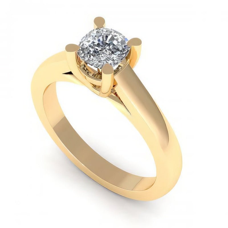 0.35 - 1.50 CT Cushion Cut Natural Diamonds - Solitaire Rings - Primestyle.com