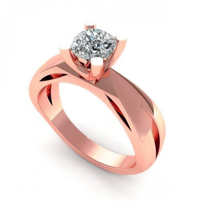 0.35-1.50 CT Cushion Cut Diamonds - Solitaire Ring