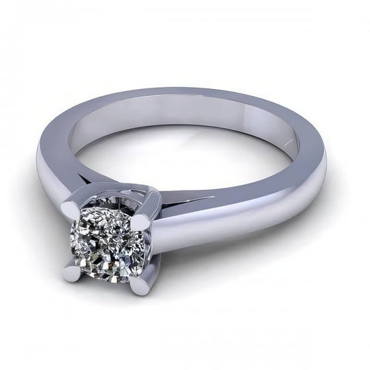 0.35-1.50 CT Cushion Cut Diamonds - Solitaire Ring