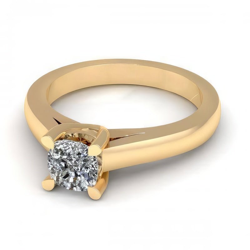 0.35-1.50 CT Cushion Cut Diamonds - Solitaire Ring