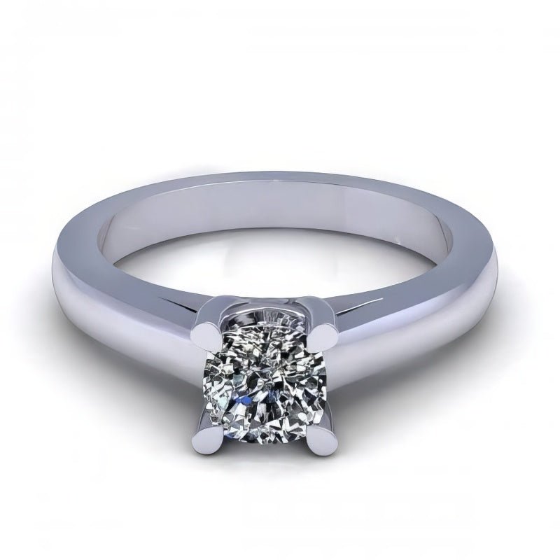 0.35-1.50 CT Cushion Cut Natural Diamonds - Solitaire Rings