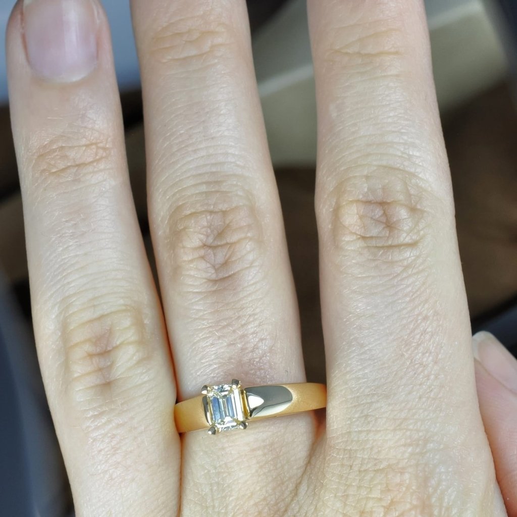 0.35 - 1.50 CT Emerald Cut Natural Diamonds - Solitaire Rings - Primestyle.com