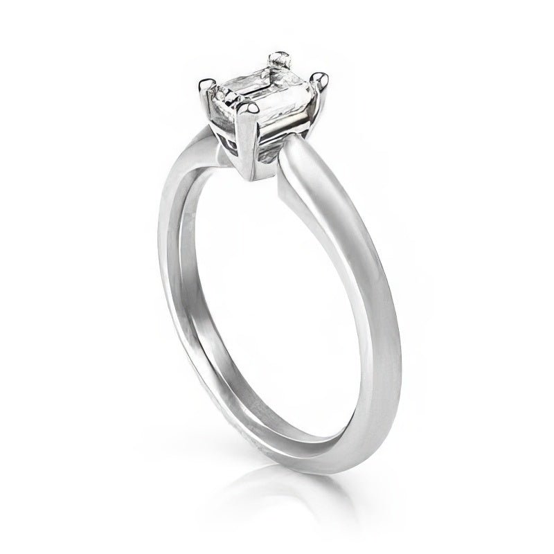 0.35 - 1.50 CT Emerald Cut Natural Diamonds - Solitaire Rings - Primestyle.com