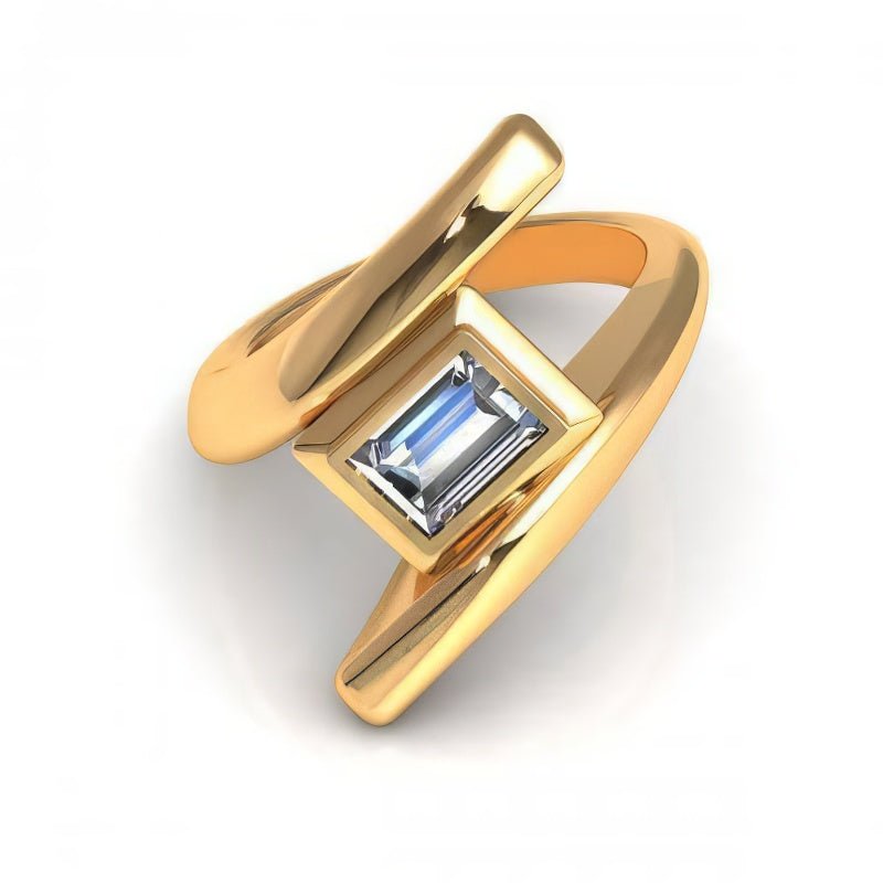 0.35-1.50 CT Emerald Cut Diamonds - Solitaire Ring - Primestyle.com