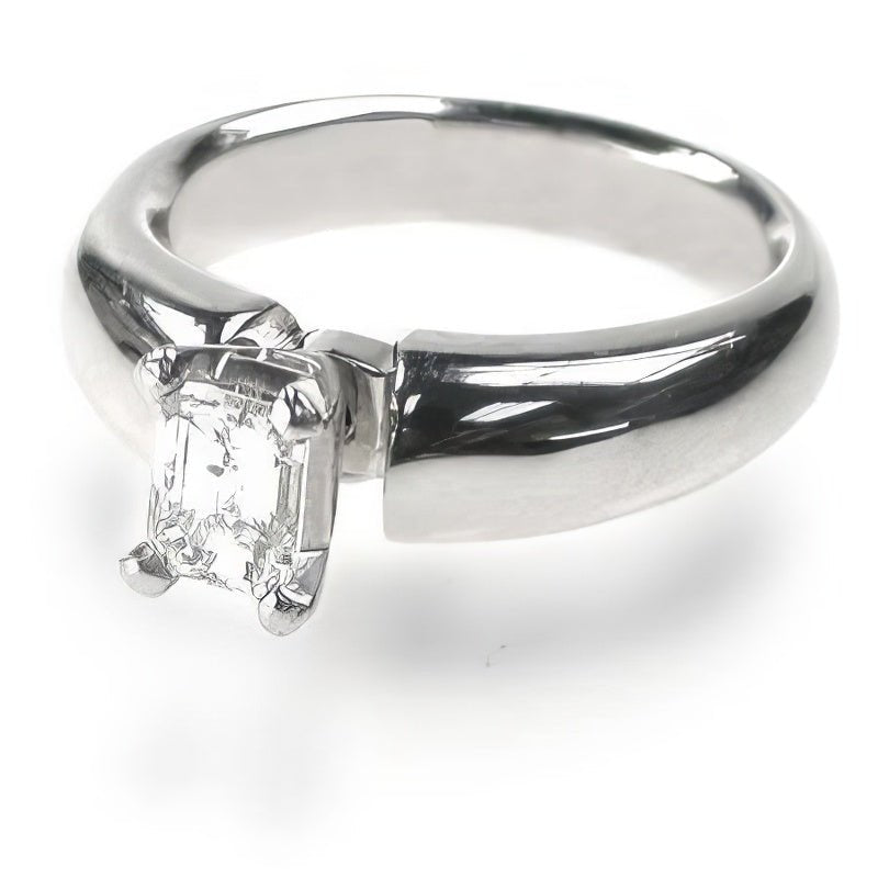 0.35-1.50 CT Emerald Cut Natural Diamonds - Solitaire Rings