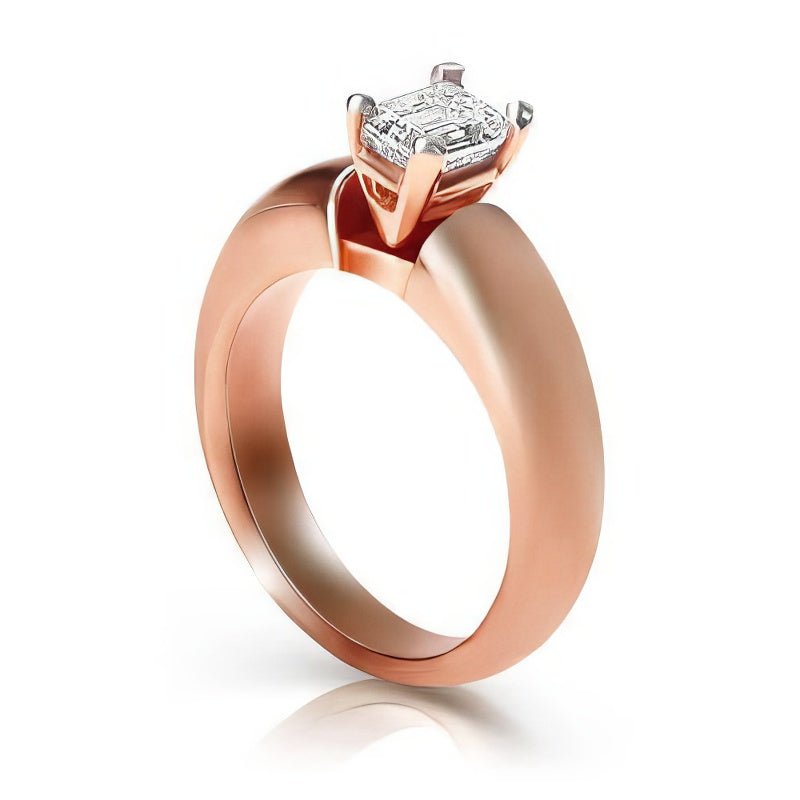 0.35 - 1.50 CT Emerald Cut Natural Diamonds - Solitaire Rings - Primestyle.com