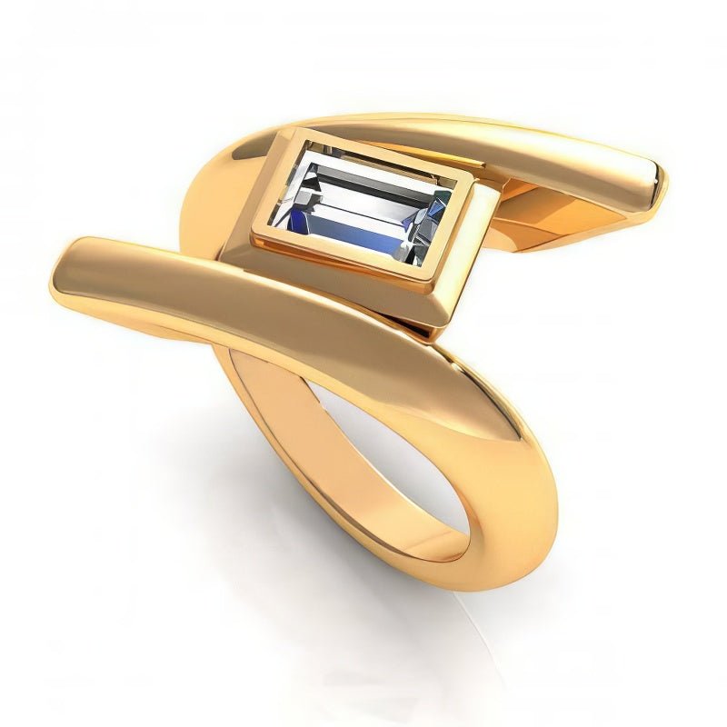 0.35-1.50 CT Emerald Cut Diamonds - Solitaire Ring - Primestyle.com