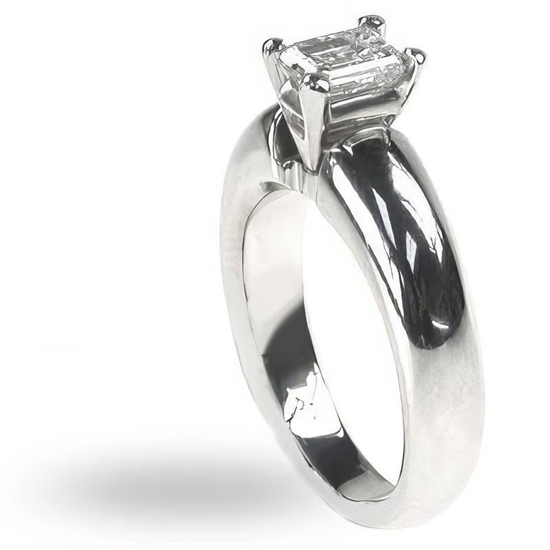 0.35-1.50 CT Emerald Cut Natural Diamonds - Solitaire Rings