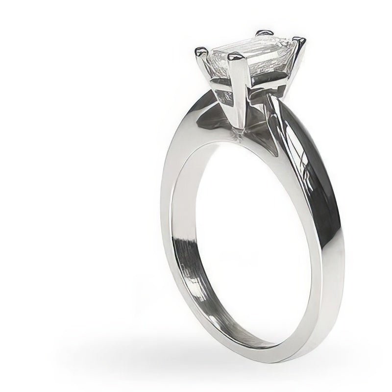 0.35-1.50 CT Emerald Cut Natural Diamonds - Solitaire Rings