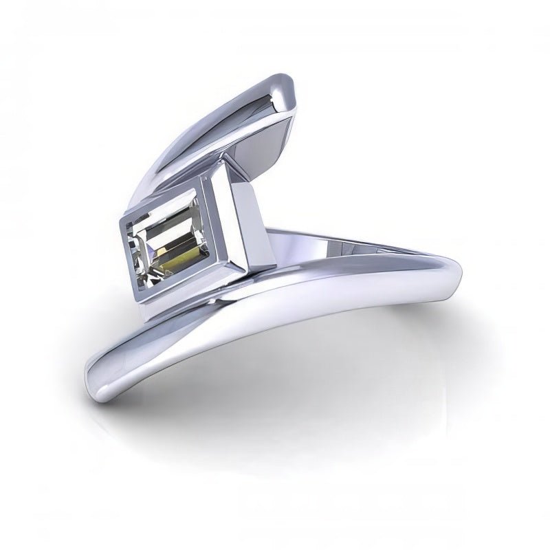 0.35-1.50 CT Emerald Cut Diamonds - Solitaire Ring - Primestyle.com