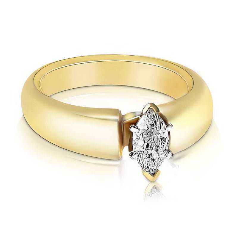 0.35-1.50 CT Marquise Cut Natural Diamonds - Solitaire Rings