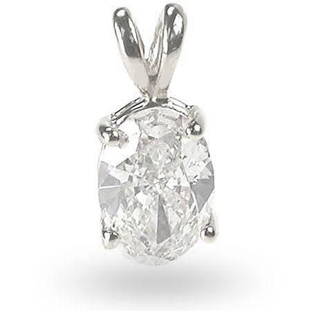 0.35-1.50 CT Oval Cut Diamonds - Solitaire Pendant - Primestyle.com