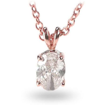 0.35-1.50 CT Oval Cut Diamonds - Solitaire Pendant - Primestyle.com