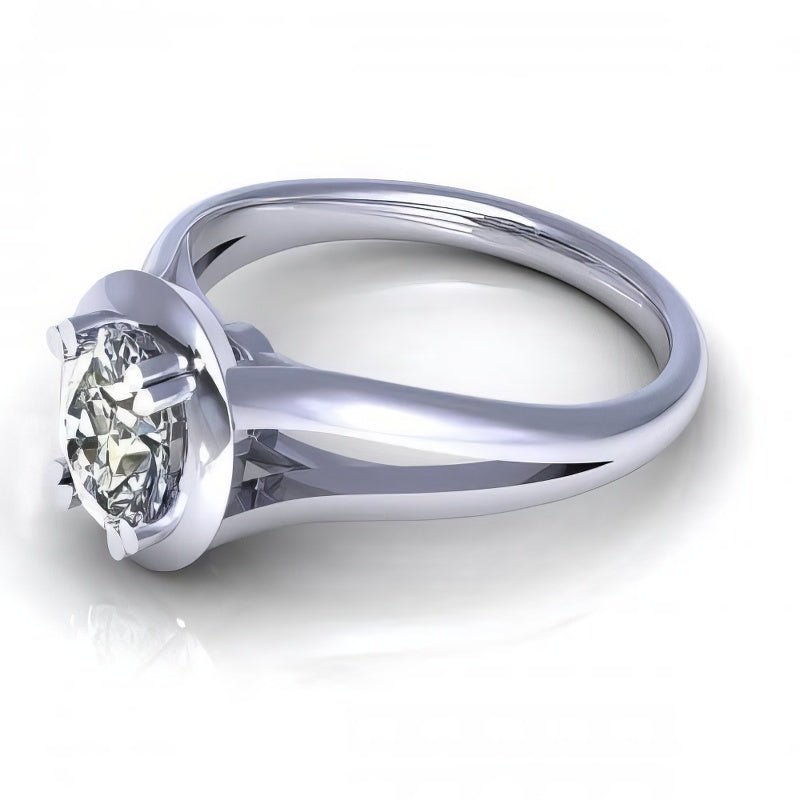 0.35 - 1.50 CT Oval Cut Natural Diamonds - Solitaire Rings - Primestyle.com