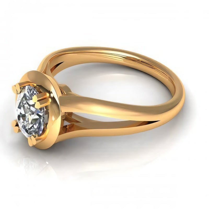 0.35 - 1.50 CT Oval Cut Natural Diamonds - Solitaire Rings - Primestyle.com