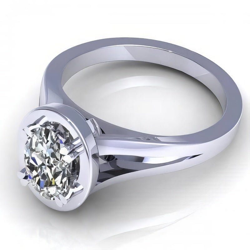 0.35-1.50 CT Oval Cut Diamonds - Solitaire Ring - Primestyle.com