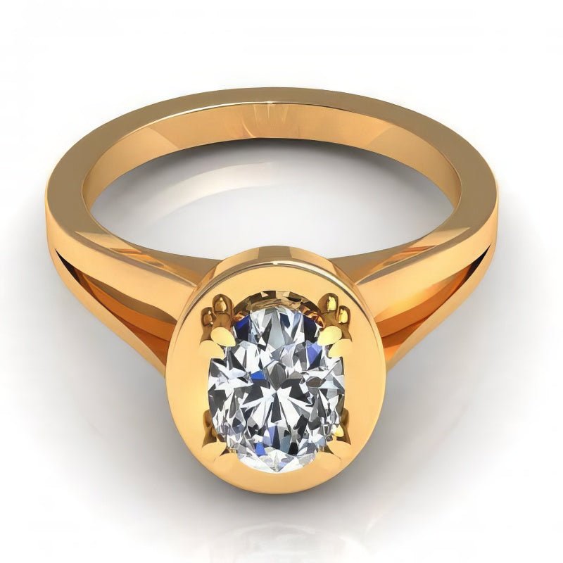 0.35-1.50 CT Oval Cut Diamonds - Solitaire Ring