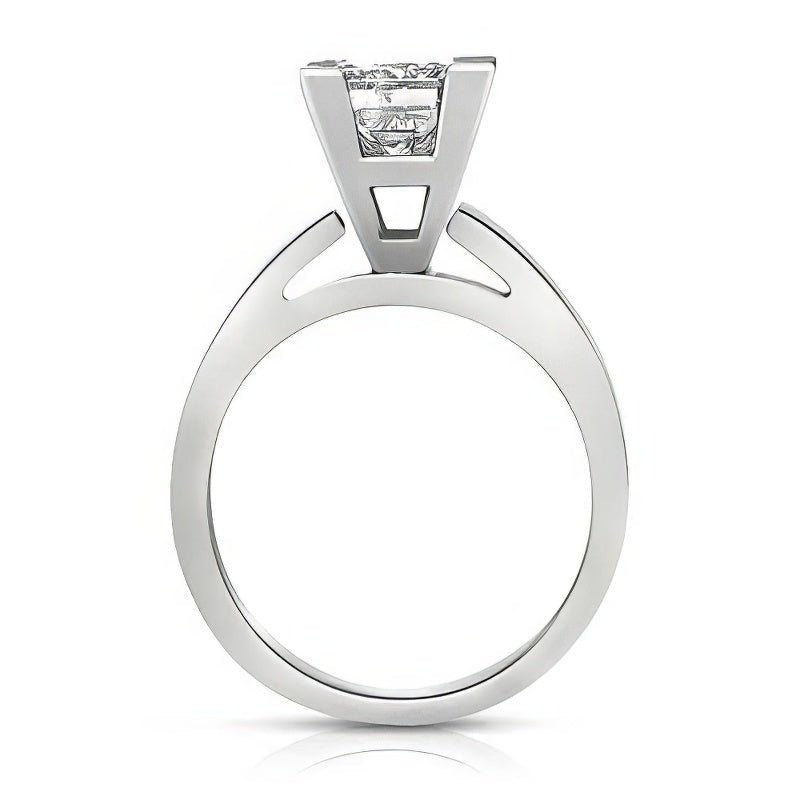 0.35-1.50 CT Princess Cut Diamonds - Solitaire Ring - Primestyle.com