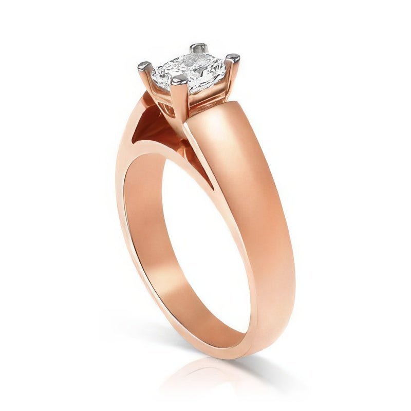0.35-1.50 CT Radiant Cut Diamonds - Solitaire Ring