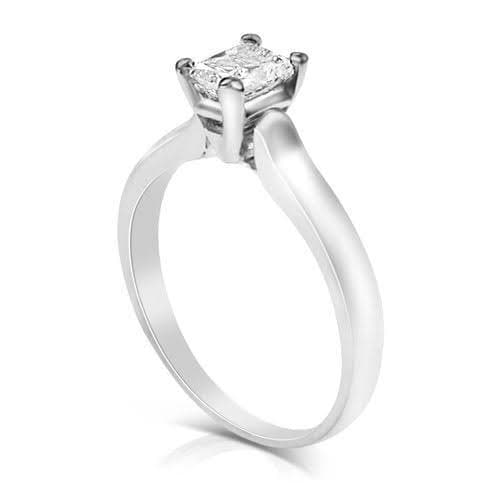 0.35-1.50 CT Radiant Cut Diamonds - Solitaire Ring