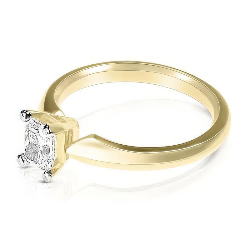 0.35-1.50 CT Radiant Cut Diamonds - Solitaire Ring