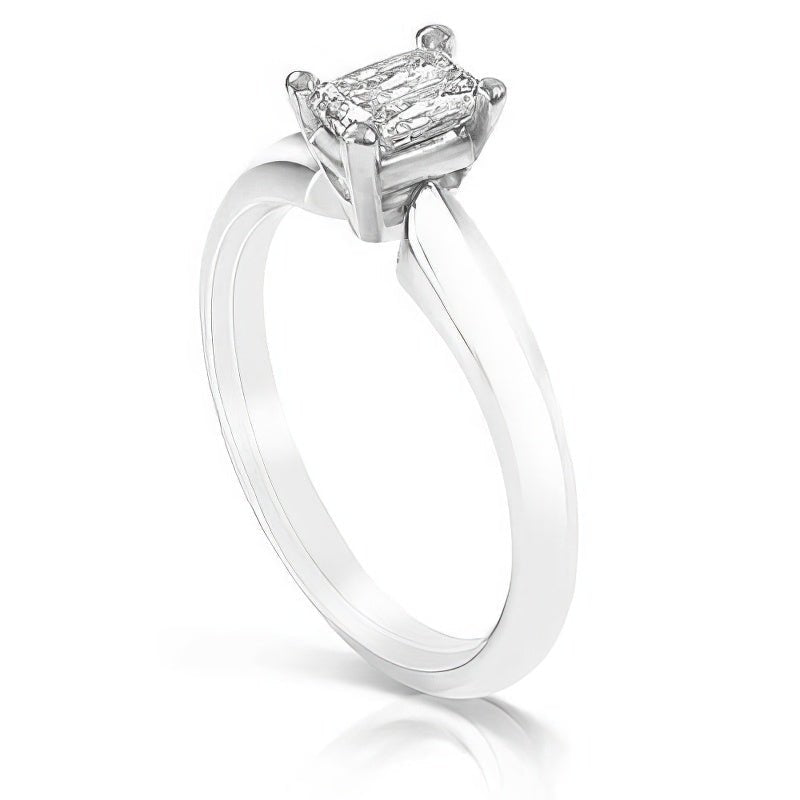 0.35-1.50 CT Radiant Cut Diamonds - Solitaire Ring